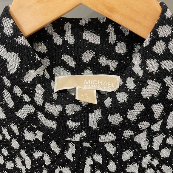 Michael Kors Leopard Jacquard Knit Dress (NWOT) - Small - Picture 3 of 6